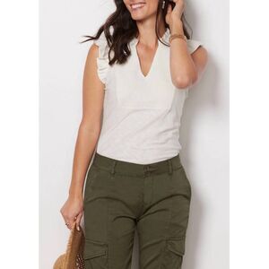 Nation LTD Habiba Fancy Tank in Creamy off White Size Medium‎